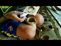 how to make a pot / teaport from bamboo | cara membuat kerajinan teko / poci dari bambu