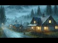 Rain Sounds for Stress Relief - Relaxing Rain Video Taken from The Road in A Mountain Village