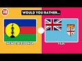 🤯 Would You Rather? Hardest Choices EVER...! 100 Countries Flags