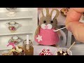 Miniature working ice cream machine 🍦🍨mini dessert cafe | mini food cooking | minibuncafe