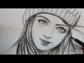 Menggambar wajah wanita cantik versi lambat | drawing beatiful face
