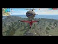 How to climb on airship with gun in free fire / climb on airship by using glider - garena free fire