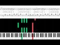 Adriano Celentano - IL TEMPO SE NE VA | FREE PIANO TUTORIAL