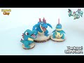 Pokémon Figures Making - Totodile line!!(Croconaw, Feraligatr) | Clay Art