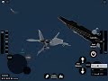 F22 hunts down F15 | Aircraft Carrier Roblox