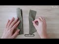 Process To Sew A Pair Of Shorts / Pants | DIY A Folded Hem Shorts