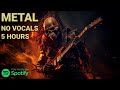 5 Hours of Melodic Metal - No Vocals // New and classic songs // Perfect for Gaming and Workouts!