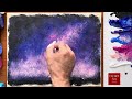 How To Paint With Acrylics/ Como Pintar Con Acrílicos/ Via Láctea/ Milky Way.
