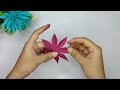 Paper Flowers - How to Make Paper Flowers - Beautiful Paper Flower Making Tutorial - Paper Craft