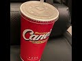 Canes cup loses his straw.