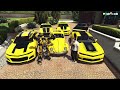 GTA 5 - Stealing Transformers Bumblebee Movie Cars with Michael | (GTA V Real Life Cars #41)