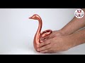 Swan shape spoon holder Showpiece making at home || Gift item showpiece making