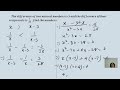 Quadratic Equations (3) Numerical on Quadratic equations. Framing the equations and solving them.
