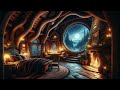 Restful Night in a Hobbit's Chamber | Cozy Fireplace Ambience & Soothing Rainfall Sounds