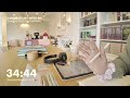 STUDY WITH ME 2hrs with breaks ⛅️ 50/10 pomodoro with calm lofi music | cute cafe ambience   ✍🏻