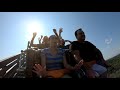 Riding Twisted Timbers AWESOME Roller Coaster at Kings Dominion! Multi Angle 4K POV