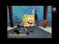 All 12 Months of the year portrayed by Spongebob