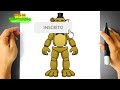 Como DESENHAR o GOLDEN FREDDY - Cómo DIBUJAR a GOLDEN FREDDY - Five Nights at Freddy’s - FNAF