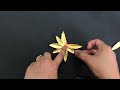 How To Make Paper Feathers | Paper Feather Flower Wall Hanging Craft - Feathers - Crafts With Paper