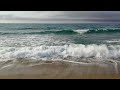 Sandy beach in rainy season