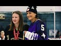 Megan Keller makes surprise visit to hometown rink