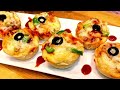 Pizza Muffins Recipe | Cheesy Savoury Muffins | Eggless Baking | Stuffed Pizza Cupcakes