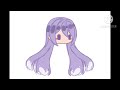 Gacha hair drawing speedpaint