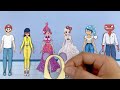 Battle Elsa, Poppy & Joy: Inside out 2 Poppy Playtime 3 or Digital Circus? | DIY Paper Dolls Fashion