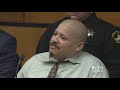 Cop-killing suspect has chilling courtroom outburst