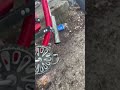 4 stroke motorized bike spitting flames