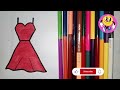 How To Draw a Princess Dress |Painting And Coloring Princess Dress Step By Step guide| Draw