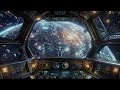 Deep Space Escape | Space Noise Ambience | Relaxing Space Flight Sounds