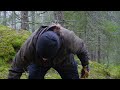 Tarp Camping in the Rain - Finding Fatwood - 3 Days Bushcraft Trip