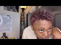 TWA | Dying Natural Hair Burgundy | No Bleach or Damage | Dark & Lovely Hair Dye