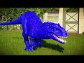 T-Rex Color Pack Break Out & Fighting Indominus Rex vs Spinosaurus , Dinosaurs Battle JWE 2
