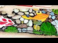 Amazing colorful fish🐠//How to draw colorful fish on wood 🪵?