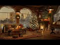 Winter Coffee Shop Ambience 4K ❄ Smooth Piano Jazz Music for Relaxing, Studying and Working