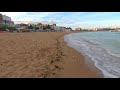 Viking Bay walk, promenade & across beach  4k30  7pm   COLOUR EDIT