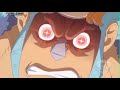 One Piece funny scene: Franky in Chopper's body turns into a fuzzball!