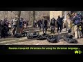 Killing of civilians, rape, kidnapping, Russians purposefully staged genocide of Ukrainians.