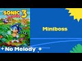 Sonic the Hedgehog 3 - Miniboss (melody removed) Backing Track