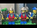 Lego Medieval Castle Siege | The Lion Knight's Castle | The Black Falcons #boisandbricks2k