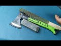 A special way to sharpen your Ax as sharp as a razor!