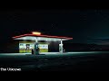 👽 Mysterious Liminal Gas Station in the Night Ambience | 1 Hour Peaceful Ambient Music & Crickets 🦗