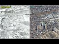 【空撮】昭和20年代（80年前）◀▶現代  ～神奈川県 川崎市 ・変遷を見る～【Google Earth】