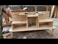 Handcrafted DIY Makeup Vanity Table // Masterful Woodworking Skills with a Router