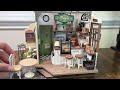 Decorating a Miniature Coffee Shop | Rolife Slow Life Cafe Kit