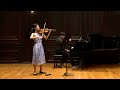 Dana Chang | Mozart Violin Sonata in G Major, K.301 | I. Allegro con spirito