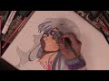 anime drawing tutorial Sesshomaru-inuyasha