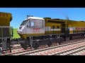 VII RAILGADI CROSSING ON BUMPY 🍍RAILROAD TRICKS CORVED BRANCHED RAILROAD TRICKS/train simulator